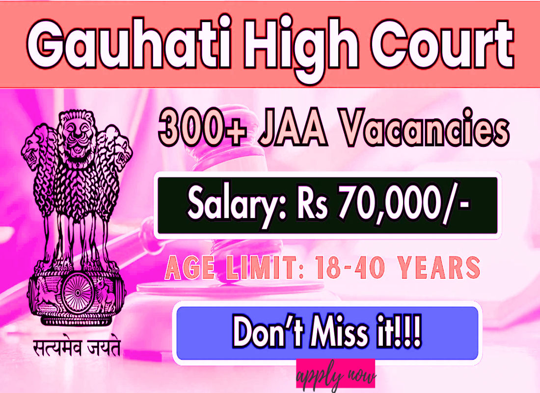 Gauhati High Court JAA Recruitment 2025: 367 District Judge Associate Posts – Apply Now