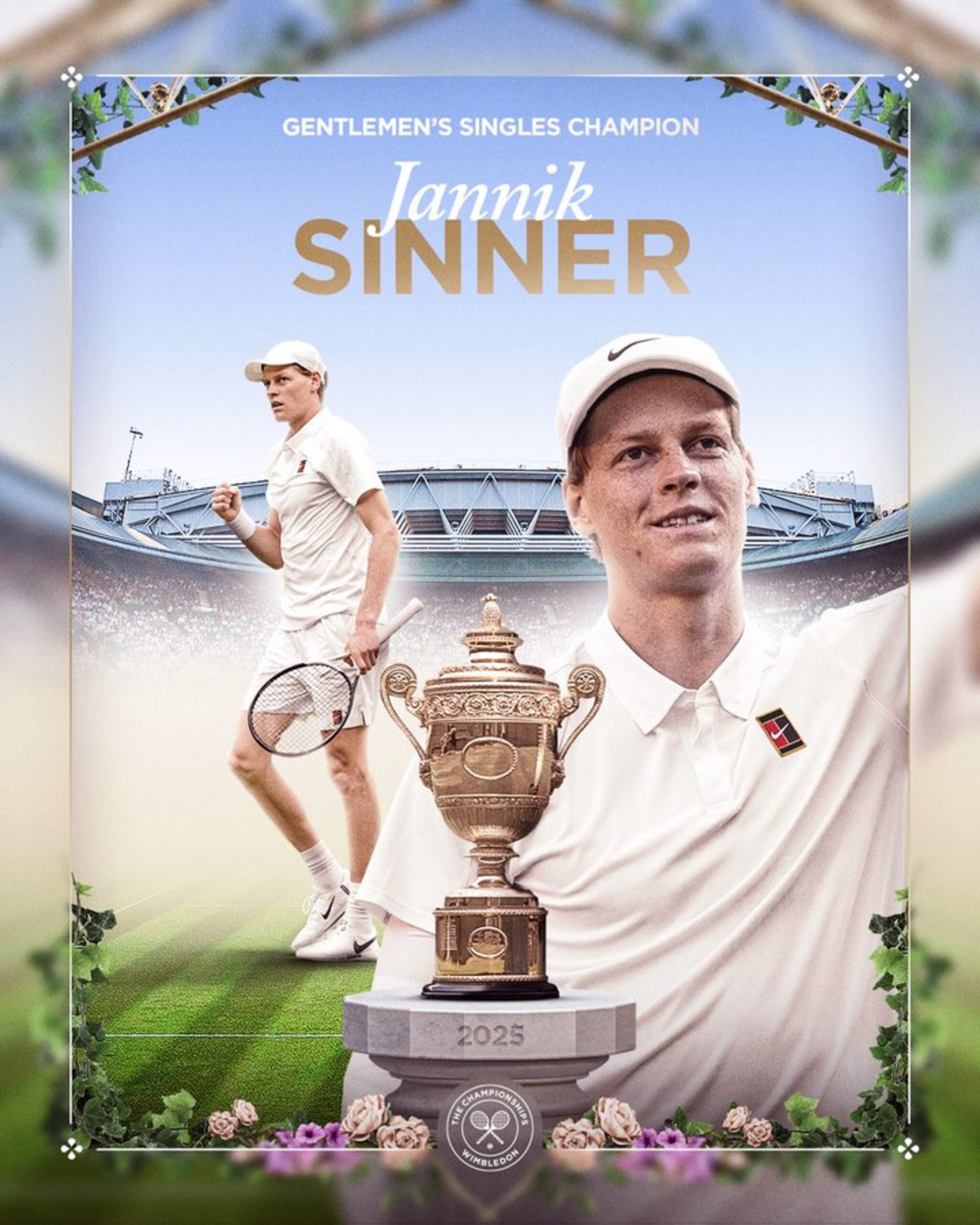 Coming out on top in a dramatic finale at Wimbledon 2025, Jannik Sinner defeats Alcaraz.
